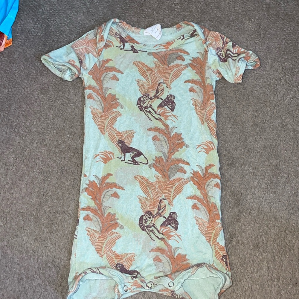 Kate Quinn monkey bamboo romper